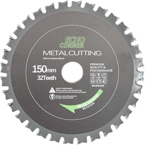 Echo Corner 150mm Metal Cutting Saw Blade with 32-Teeth 20mm-Bore