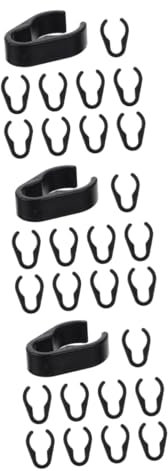 LALADEFIEE 30pcs Microphone Cable Clips Flexible Mic Stand Accessories for Organized Fit for Mic Poles and Stands