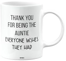 MIPOMALL Mug for Auntie, Birthday Gifts for Men or Women, Presents for Christmas, Thank You for Being The Auntie Everyone Wishes They had, mm-CA_225_14