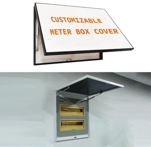 Stromkasten Verkleidung Rahmen aus Aluminiumlegierung für Schalttafelabdeckung, Anpassbare Wanddekoration für Zählerkästen, Versteckte Abdeckung für Leistungsschalterkästen für das Wohnzimmer, 5 Rahme