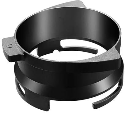Anillo dosificador de café, anillo dosificador de café en polvo de aluminio de 54 mm, accesorio for manipular café, aro giratorio for cafeteras, embudo dosificador de anillo de polvo giratorio de 54 m