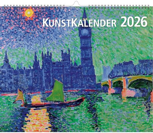 Kunstkalender 2026: Berühmte Meisterwerke der klassischen Moderne - Wandkalender 2026 groß mit 12 Kunstwerken in hochwertigem Druck für Zuhause & Büro - 51 x 61 cm