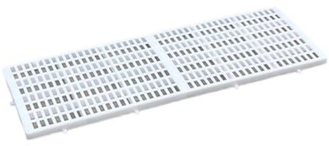 plastic pallets, Plastic Pallets Basement Floor, Breathable Grid Ventilation Pallet Pad Board, Lightweight Floor Warehouse Supermarket Tray Rack(White 35.4x11.8x1.2in,6pcs)
