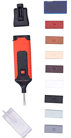 Tile Repair Kit, Electric Heating Pen Wax Block Set, with 8 Colors Wax Blocks, an Electric Heating Pen, and More, for Ceramic Tiles, Porcelain