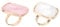 LOLIPPYY 2pcs Finger Ring Nail Art Marble Color Mixing Plates for Nail Art Lovers Professional Manicure Amateurs Portable Shell Design for Parties Home Use