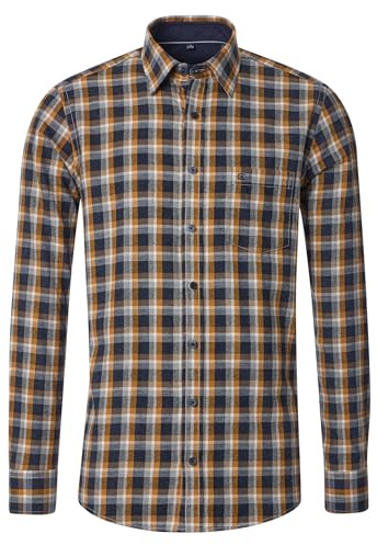 CASAMODA Flanellhemd Langarm kariert Casual Fit