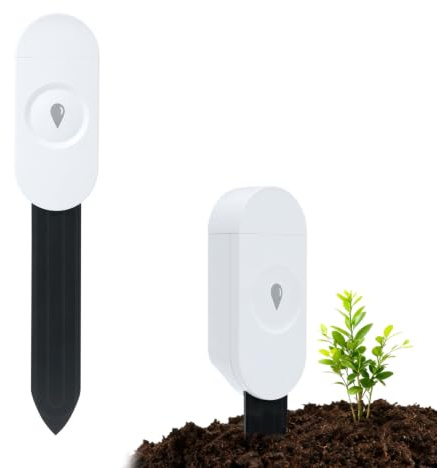 Wigearss Zigbee Bodenmessgerät, Feuchtigkeit, Temperatur, Umgebungsfeuchtigkeit für Pflanzen, Kompatibel mit Home Assistant Zigbee2mqtt