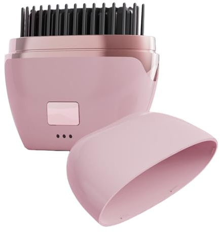 Glättbürste für Frauen – tragbarer Kamm gegen Verbrennungen | kabellose Keramik-Glättbürste, für langes Haar, kurzes Haar, Männer, Frauen, Reisen, Zuhause, Alltag, Salon, Morgen, Abend, Datum, Arbeit