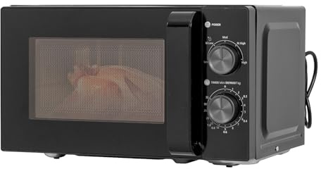 Smad 20L Solo Microwave Oven, 700W Compact Manual Microwave
