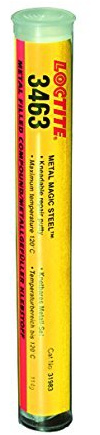 LOCTITE EA 3463, knetbarer Epoxid Stick für Notfall-Reparaturen, knetbarer 2K-Kleber mit hoher Druckfestigkeit, Epoxidharz-Klebstoff für vielseitige Reparaturen, 1x114g