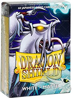 Dragon Shield ART11105 White (60) Matte Japanese Size Sleeves 60pk