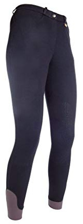 HKM Kate Women's Riding Breeches Silicone Full Seat Bordeaux