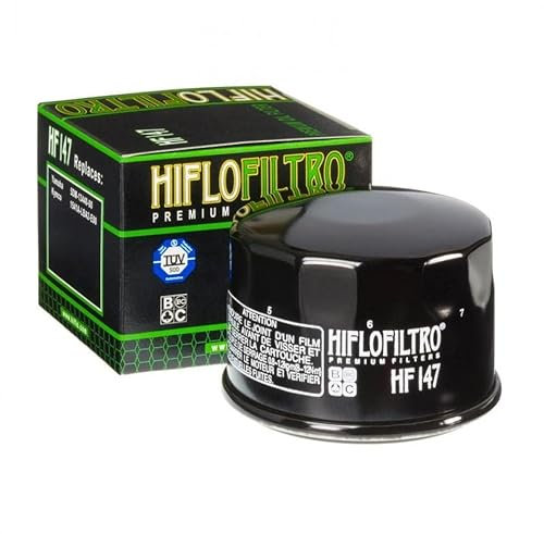 Filtro olio Hiflofiltro per Quad Kymco 500 MXU 2006 Ã 2008 HF147 / 1541A-LBA2-E00 Nuovo di zecca