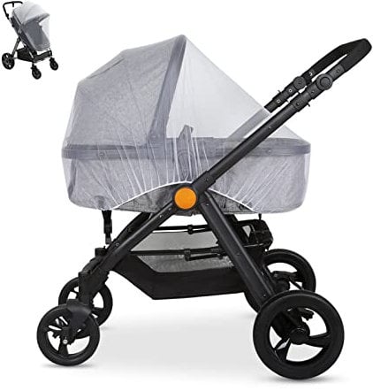 LEMESO Zanzariera Passeggino Universale per Carrozzina, Seggiolino Auto, Letto Ombrello, Protezione Insetti per Neonati, Bambini