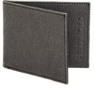 FRITZVOLD MINIMAL Wallet mit RFID-Schutz, kleines, dünnes Portemonnaie für Damen & Herren, extrem Flacher Geldbeutel, Slim Portmonee, Geldbörse aus waschbarem Papier-Kunstleder, schwarz