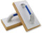 DEWEPRO® Lot de 2 planches à laver pour carrelage avec support éponge quadrillé de 30 mm 280 x 140 mm