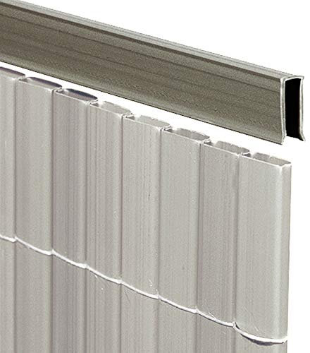 Videx-U-Profil für Sichtschutzmatte Rügen, Schiefer, 150cm (Lieferung: 2 x 75cm)