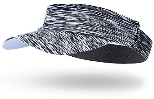 Arcweg Visor Elastisch Sonnenschild Mit Frottee Stirnband Tragbar Schweißaufnehmbar Sonnenhut Visor Hat Sport Cap Schirm für Tennis Running Golf Wandern (Grau, One Size)
