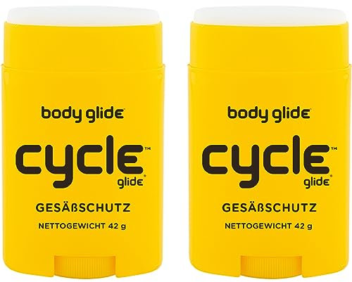 Body Glide Anti-Scheuer-Stick ‚Cycle Glide' – Effektiver Schutz vor Wundreibung und Scheuerstellen beim Radfahren. Langanhaltend, wasserfest und sauber in der Anwendung. Mit frischem Minzduft. (42g)