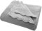 Bio Baby Kuscheldecke 100% Bio-Baumwolle (kbA) GOTS zertifiziert, Hellgrau Melange, 80 x 100 cm