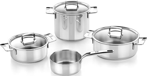 Bra Bateria De Cocina Inox 4 Pzs Signature Induccion