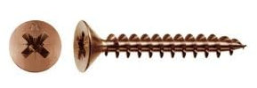 Zambonin agricoltura Viti per legno Mustad autofilettanti disponibili varie misure, colori e quantità per confezione (4x30, Bronze, 100)