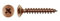 Zambonin agricoltura Viti per legno Mustad autofilettanti disponibili varie misure, colori e quantità per confezione (4x30, Bronze, 100)