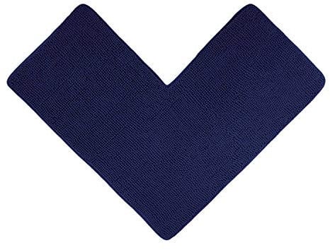 WohnDirect Eck Duschmatte 100 x 100 x 50 cm | Dunkelblau | rutschfest & Waschbar, idealer Duschvorleger für eckige Duschkabinen zum Set kombinierbar, Badematten & Badteppiche, Oeko-TEX Zertifiziert