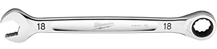 Milwaukee Milw Maxbite 4932471511 Ratchet Combination Spanner 18 mm