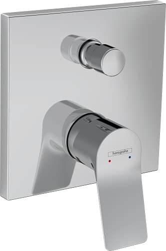 hansgrohe Wannenarmatur Vivenis, Unterputz Badarmatur für 2 Funktionen, Chrom