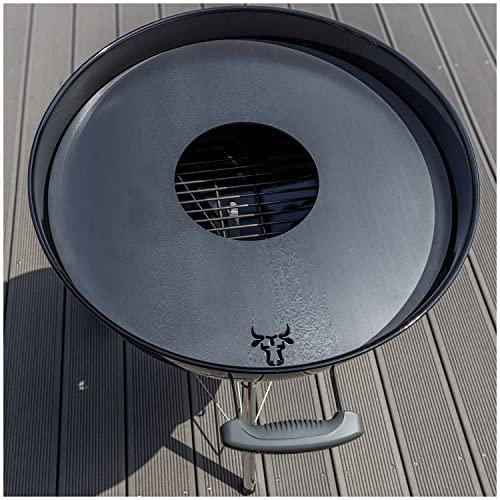 tuning-art GR01 Grillring | Grillplatte | Feuerplatte | Plancha | BBQ-Platte passend für Weber, Größe:60er Kugelgrill (ø 58.5cm)