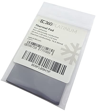 EC360® PLATINUM 16,6W/mK Wärmeleitpad (50 x 50 x 2,0 mm)