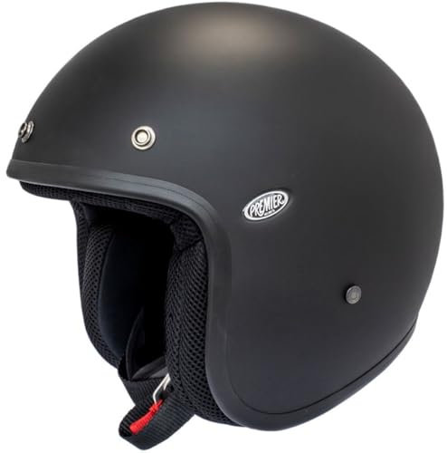 Premier Helm Classic,Schwarz Mit Lederprofilen,XS,Unisex