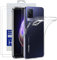 Little Boutik Coque Silicone Transparente + 2 Verres Trempes pour Vivo V21 5G