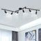wowatt LED Deckenleuchte 6 Flammig Strahler Spotleuchten Spotbalken 6x 5W GU10 Spots Kaltweiß 6000K Schwenkbar Modern Deckenstrahler Küche Flur 230V Metall Matt Schwarz Deckenlampe Schlafzimmer