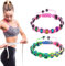 (2 Stück) Thermochromic Bead Lymph Detox Armband, verstellbares Stimmungsarmband, handgewebt, kann sowohl von Männern als auch von Frauen getragen Werden (Colorful and pink)