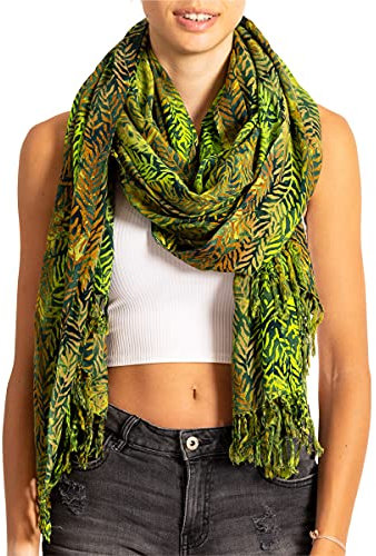PANASIAM Schal B205 green fern, L