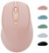 Dolrso Souris Bluetooth rechargeable sans fil pour ordinateur portable/iPad/MacBook Pro/Air, souris silencieuse et portable pour tablette Surface Pro/PC/Lenovo/Samsung (rose)