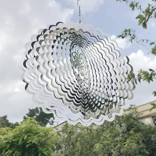 Moulin à vent unique et magique en métal, sculptures rotatives 3D qui bougent avec le vent, moulin à vent solaire pour terrasse, pelouse et jardin