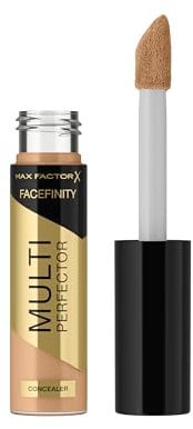 Max Factor Facefinity Multi-Perfector Concealer, All In One, Conceal Imperfections, Instant Brightening, Natrual Finish, Lightweight, Vegan, Customisable Coverage - 4N, 11 ml