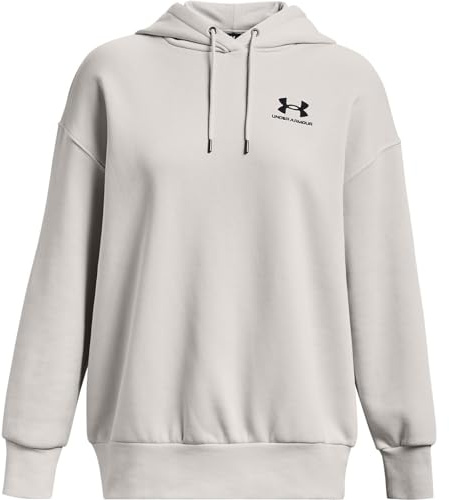 Under Armour Essential Fleece Hoodie Damen weiß/schwarz, M