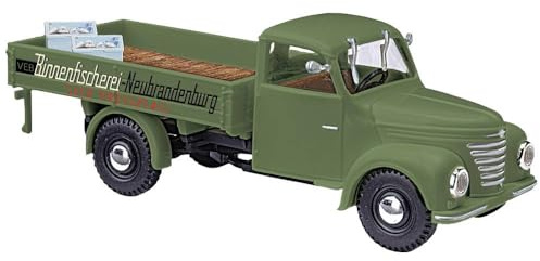 Busch 52308 H0 LKW Modell Framo V901/2 Pritsche, Binnenfischerei