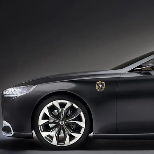 Metall Auto Styling Körper Emblem Aufkleber Zubehör für Tesla Model S Modell X Modell 3 Roadster Cybertruck Auto Aufkleber Dekoration,Gold Style