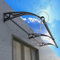 Arqué Support en aluminium auvent porte d'entree, marquise de porteexterieur avec rainure de drainage, Maisons polycarbonate auvent de terrasse, Vent/pluie/neige, protection UV, silencieux. ( Color :