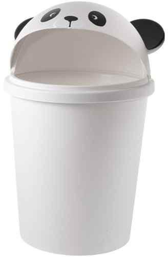 MAGICLULU Mini-Mülleimer Süßer Panda-Mülleimer Mit Deckel Arbeitsplatten-Papierkorb Schlafzimmer-Abfallsammlung Für Arbeitsplatte Zuhause Büro Kaffeebar Auto 12 L