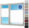 Sunlusso Klemmfix Plissee ohne Bohren Blickdicht (Weiß Crash, 90 x 220 cm) - lichtdurchlässig, ohne Verdunkelung - Fensterrollos, Klemmrollos, Rollos für Fenster ohne Bohren