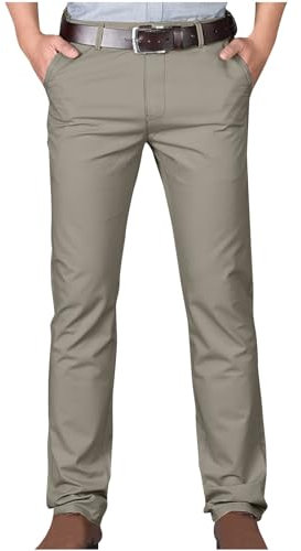 YAOJIWANG Pantalon Chino Homme Régulier Slim Fit Chunkyrayan Pantalon Chino Pantalon Chino Slim Fit Chino Pantalon Chino sans Pince Infroissable Coupe Droite Homme Slim Fit Homme Pantalon