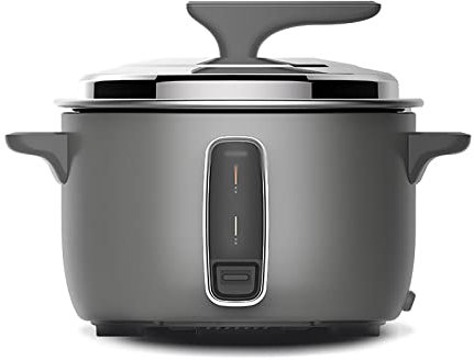 Olla arrocera 8/10/13/15/19/23/30L Panal engrosado grande Cristal negro Interior antiadherente para restaurantes Hoteles para 60 personas Olla arrocera (Tamaño: 8L) (Negro 30L)