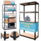SMART REGALY - Metallregal - breites Regal - Anzahl der Regalböden: 5-180 x 75 x 40 cm - Tragfähigkeit der Regale: 175 kg - Fachböden - Lagerregal