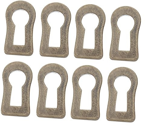 DOITOOL 10 Stück Möbelschloss Dekoration Schlüsselloch Abdeckungen Für Türen Schlüsselloch Einsatz Abdeckung Schlüsselloch Rosettenplatte Vintage Möbel Hardware Dekorative